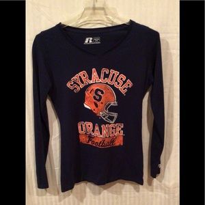 Russell Brand Syracuse Orange Football Long Sleeved T-Shirt Ladies Size Small